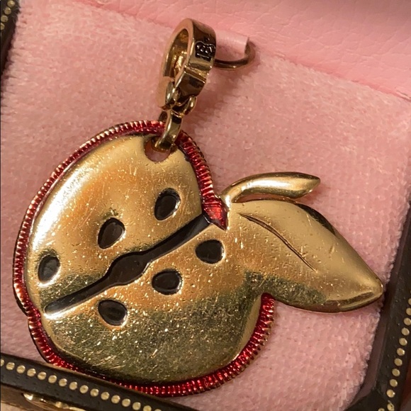 Juicy Couture Red Flat apple FAIRYTALE Charm